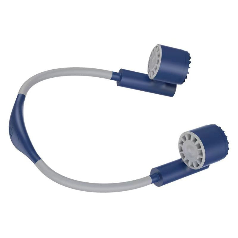 Neck-hanging fan, USB charging fan, portable three-speed fan for office, home, travel and outings